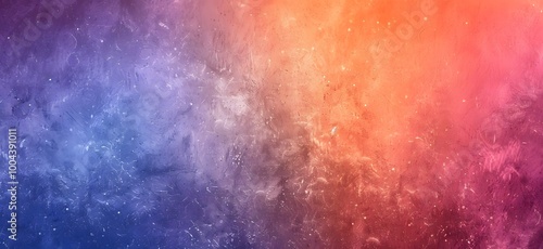 Abstract Gradient Background with Orange, Blue and Purple