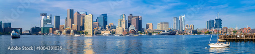 Wallpaper Mural Boston skyline panoramic view from bay, Massachusetts Torontodigital.ca
