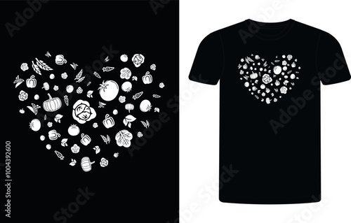 Vegan T-shirt Design Template, Celebrate World Vegan Day shirt design, Vegan concept typographic shirt design.