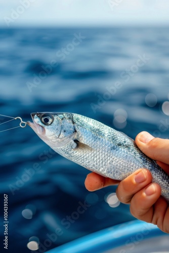 Freshly Caught Fish on a Dock With Bright Fishing Gear at Lake