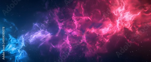 Abstract Neon Pink Purple Blue Gradient