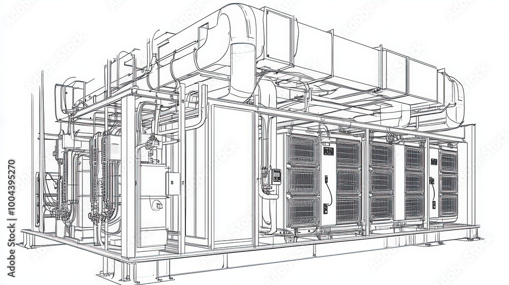 illustration of hvac system illustration of hvac system