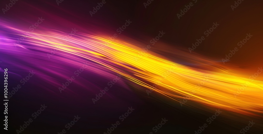 Obraz premium Abstract Yellow and Purple Gradient Blurred Background