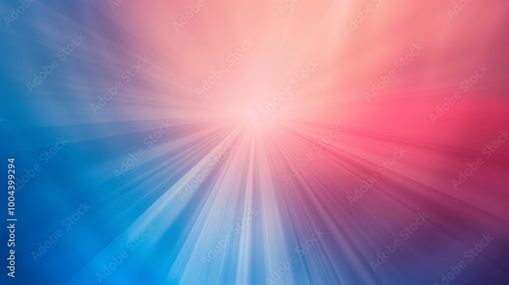 Fototapeta premium Abstract Blue & Pink Gradient Background with Light Rays