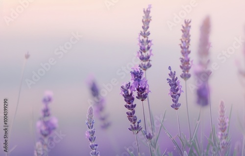 Lavender Field at Sunset