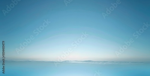 Minimalist Blurred Sky Blue Gradient Background