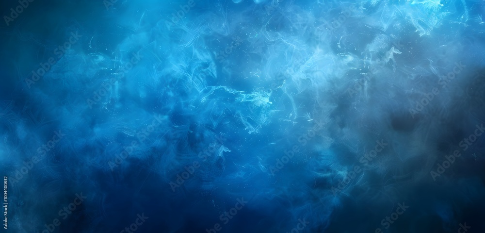 Fototapeta premium Abstract Blue Gradient Background with Light