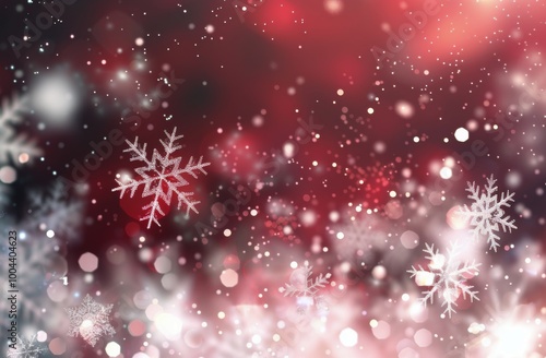 Red And White Winter Background