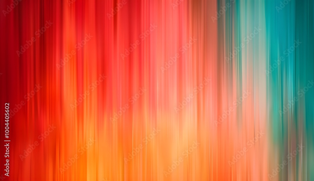 Obraz premium Abstract Red Orange Turquoise Gradient Blur Background