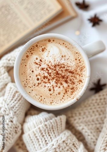 Warm Cup Of Coffee Held By Hands In A Cozy Blanket Setting