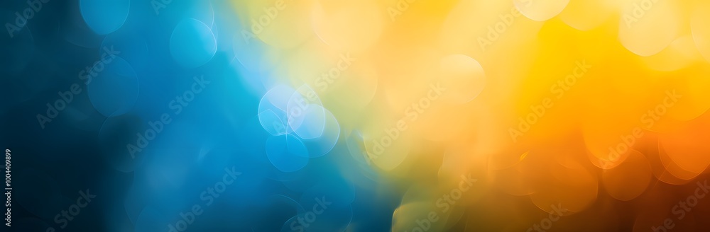 Abstract Blurred Gradient Background with Blue, Orange and Yellow Colors Abstract Blurred Gradient Background with Blue, Orange and Yellow Colors