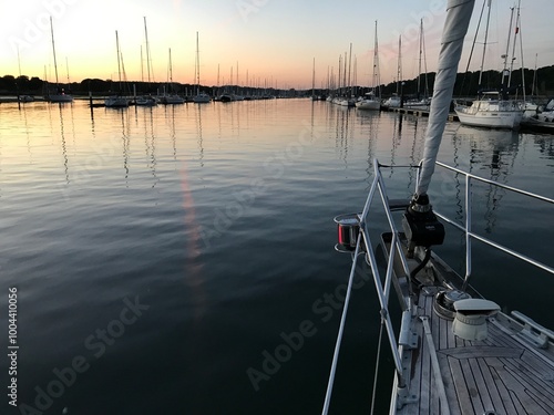yachts in the harbor