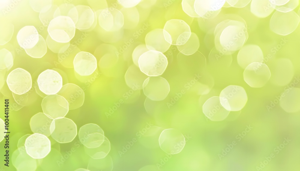 Abstract Green Bokeh Background with Copy Space Abstract Green Bokeh Background with Copy Space