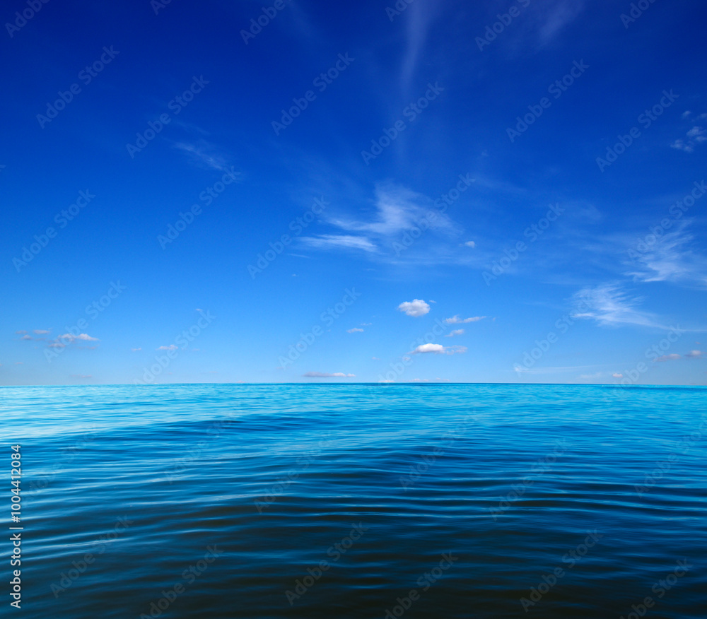 Fototapeta premium Blue sea water surface