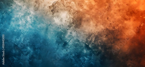 Abstract Blue Orange Brown Gradient Texture Background