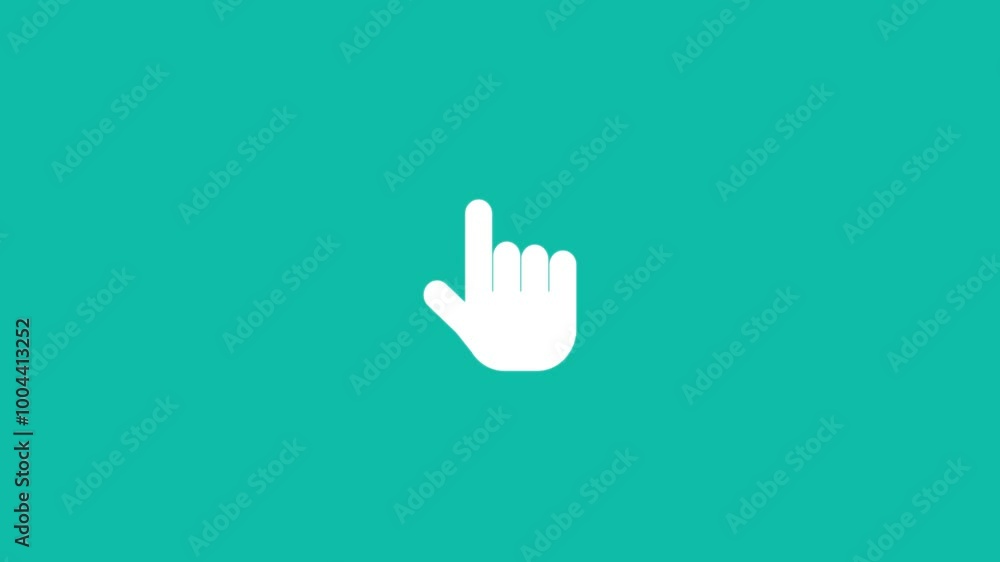 Hand touch. Click icon animation Hand touch. Click icon animation