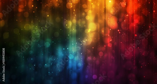 Colorful Gradient Background with Blurred Bokeh Lights