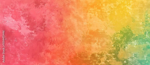 Grainy Gradient Background - Pink, Orange, Yellow, Green