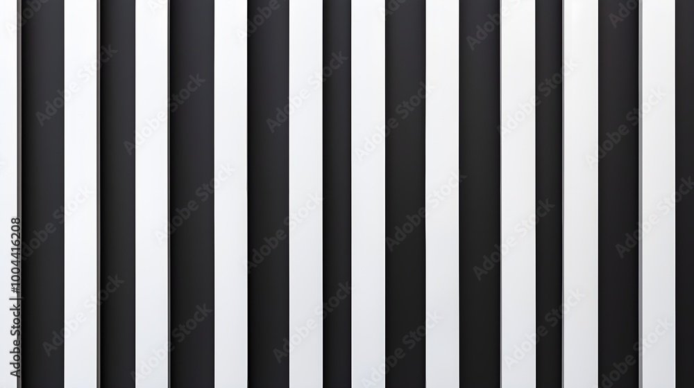 Close-up of black and white vertical lines, creating a hypnotic and minimalist pattern, perfect for abstract backgrounds or modern design concepts Close-up of black and white vertical lines, creating a hypnotic and minimalist pattern, perfect for abstract backgrounds or modern design concepts