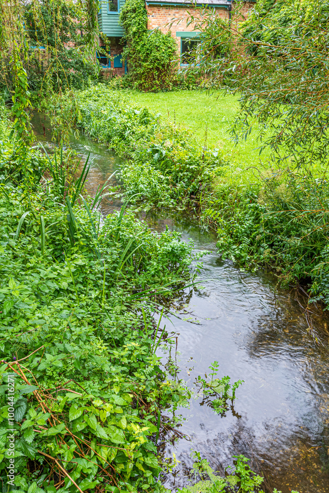 The delighfully named River Piddle in the village of Affpuddle, Dorset, England UK The delighfully named River Piddle in the village of Affpuddle, Dorset, England UK