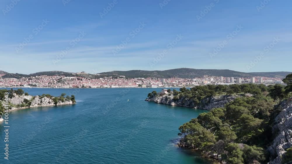 View towards the bay and city of Šibenik - not edited View towards the bay and city of Šibenik - not edited