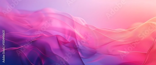 Abstract Pink Purple Gradient Background with Blurred Shapes