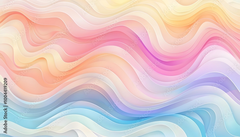 Abstract Pastel Wave Gradient Background Abstract Pastel Wave Gradient Background