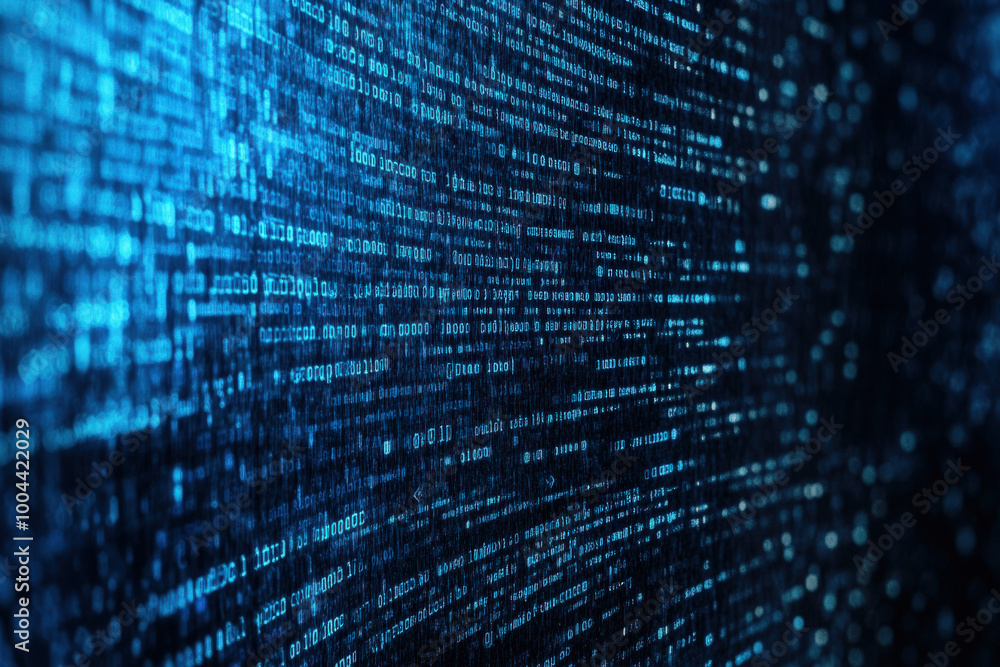 Vibrant blue abstract data streams showcase digital connectivity and energy. Generative AI at work! Vibrant blue abstract data streams showcase digital connectivity and energy. Generative AI at work!