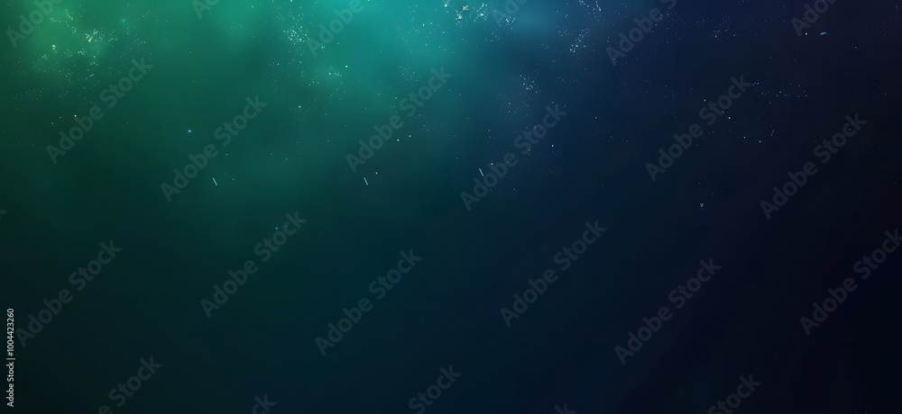 Fototapeta premium Minimalistic Dark Blue & Emerald Gradient Background