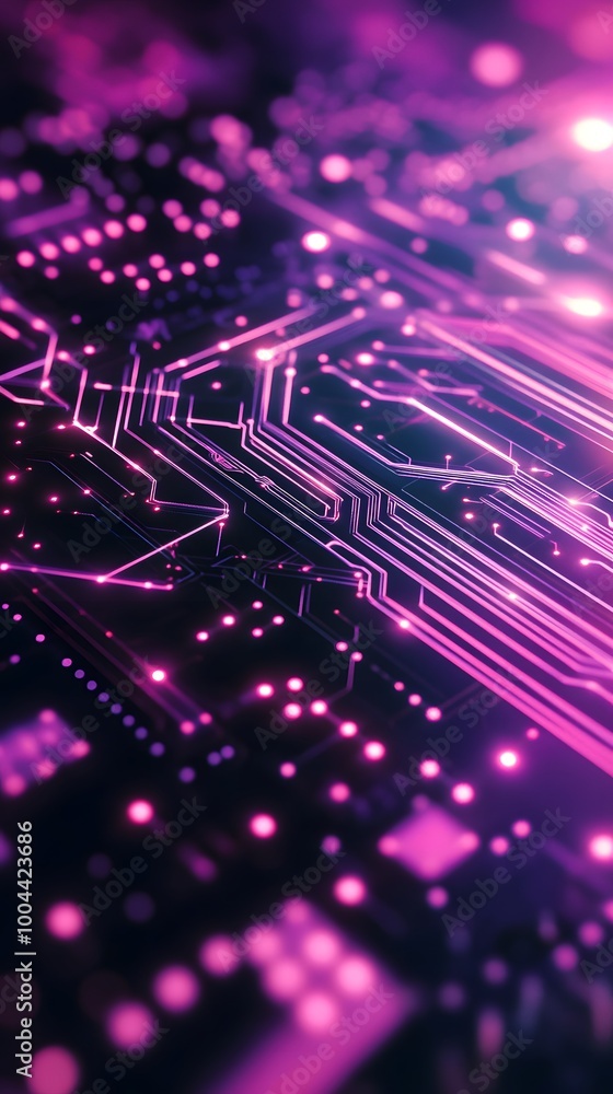 A close-up of an intricate circuit board with glowing neon lights, representing the complex and dynamic nature of AI technology. A close-up of an intricate circuit board with glowing neon lights, representing the complex and dynamic nature of AI technology.