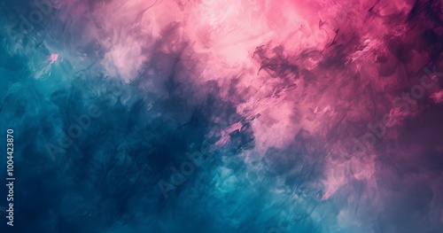Abstract Pink & Blue Dreamlike Gradient Background
