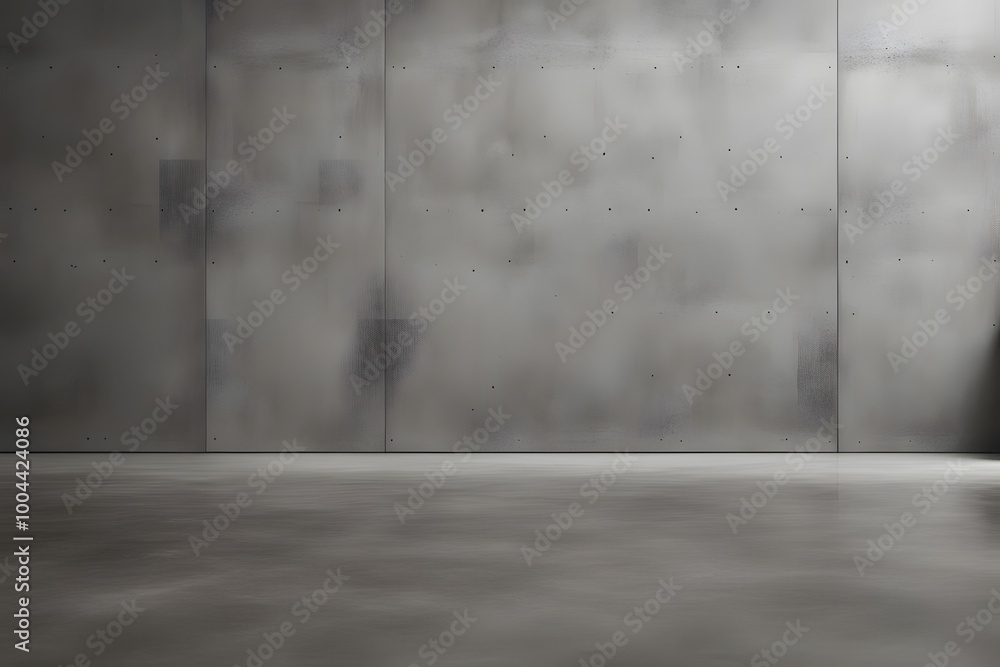 Textured concrete wall with a sharp black line dividing it from the floor, AI Generated Textured concrete wall with a sharp black line dividing it from the floor, AI Generated