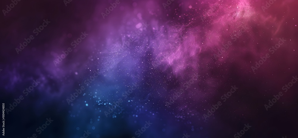 Naklejka premium Abstract Purple Blue Gradient Background with Blurred Edges and Grainy Texture