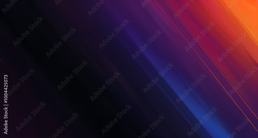 Abstract Dark Gradient Background with Subtle Purple, Blue, and Orange Hues