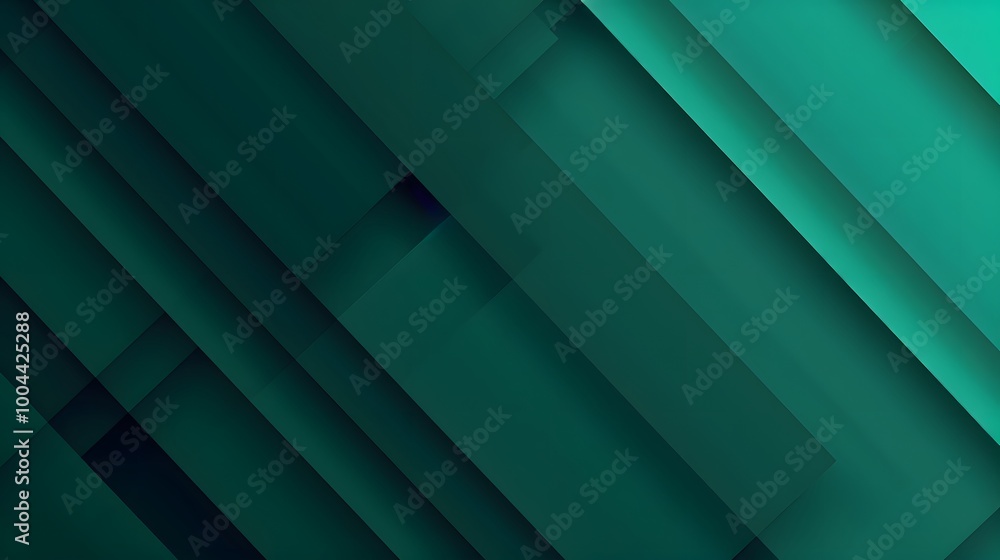 Obraz premium Abstract Geometric Green Teal Diagonal Background