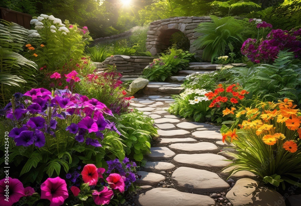 colorful textured garden design showcasing array unique arrangements lively outdoor space, botanical, blooms, cultivation, colors, decorating, display colorful textured garden design showcasing array unique arrangements lively outdoor space, botanical, blooms, cultivation, colors, decorating, display