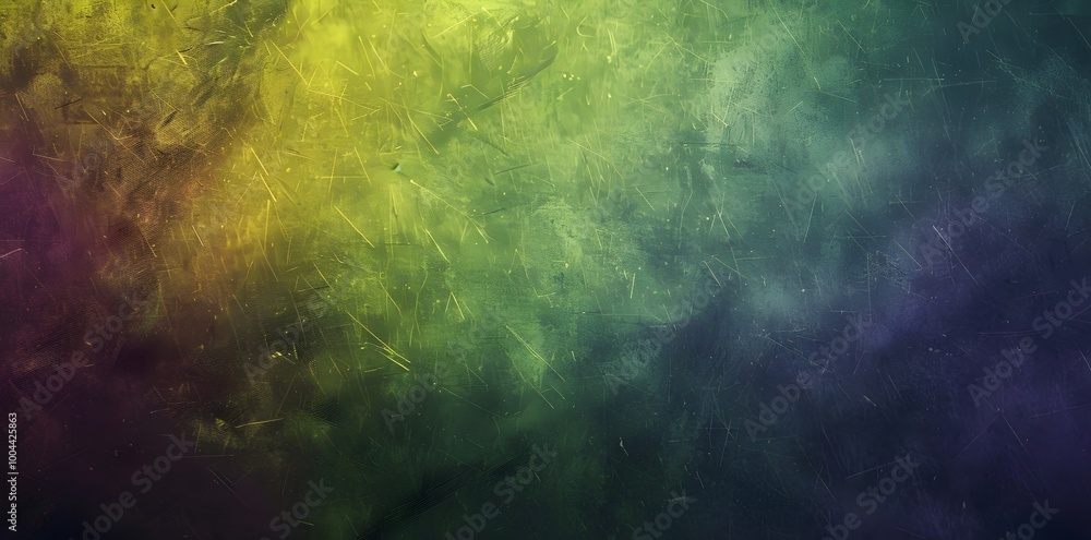 Dark Green, Purple, Yellow Gradient Texture Background
