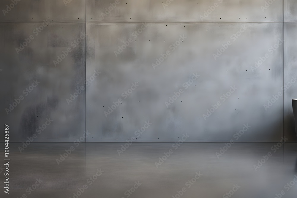 Textured concrete wall with a sharp black line dividing it from the floor, AI Generated Textured concrete wall with a sharp black line dividing it from the floor, AI Generated