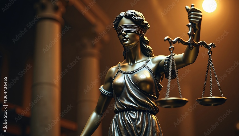 Statue of Lady Justice, Symbol of Law and Justice, Goddess Themis, Fairness and Legal Concepts Statue of Lady Justice, Symbol of Law and Justice, Goddess Themis, Fairness and Legal Concepts