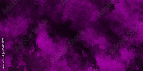 Violet dramatic smoke smoky illustration misty fog cumulus cloud modern vibrant grunge texture. Vector cloud reflection of neon smoke exploding design element. Colorful black and white granite.	