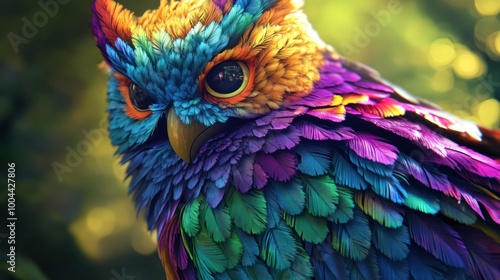 Vibrant Owl Portrait