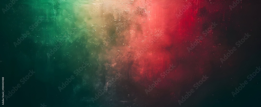 Fototapeta premium Minimalist Green Red Gradient Background Texture