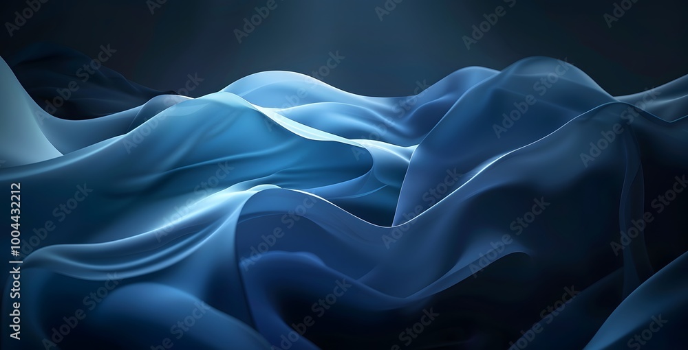 Obraz premium Abstract Blue Gradient Fabric Background