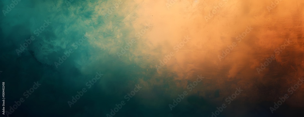 Obraz premium Abstract Teal & Orange Gradient Background
