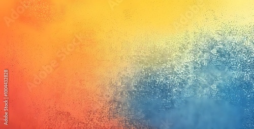 Abstract Grainy Gradient Background Yellow Orange Blue photo