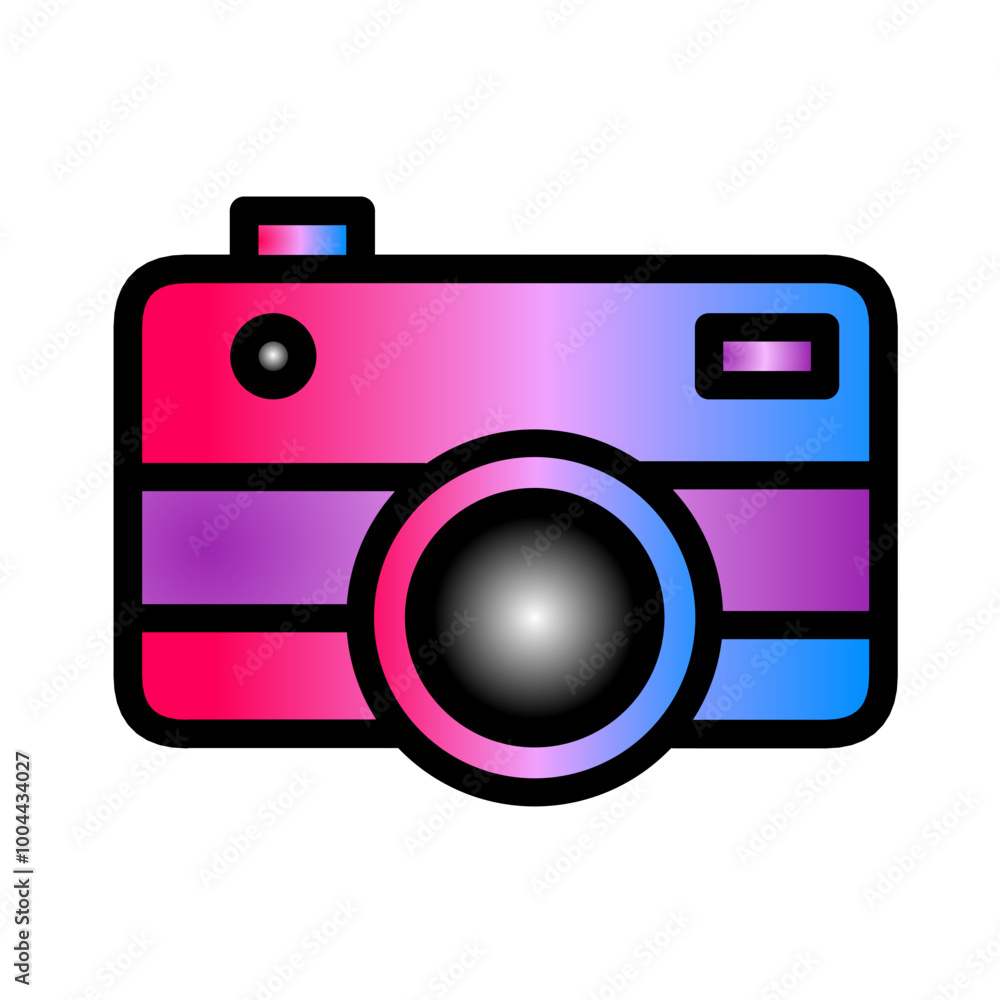 camera icon vector simple design illustration 