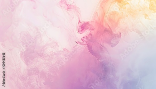 Abstract Pastel Gradient Background with Copy Space