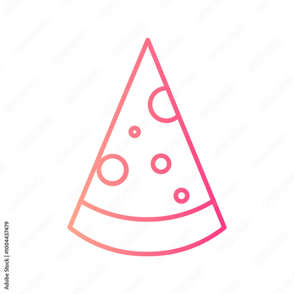 pizza gradient icon pizza gradient icon