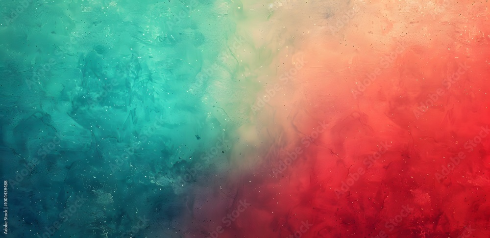 Obraz premium Abstract Red Teal Gradient Texture Background