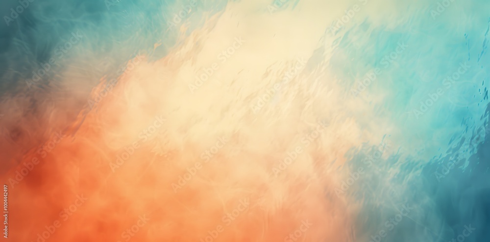 Obraz premium Abstract Light Blue and Orange Gradient Background